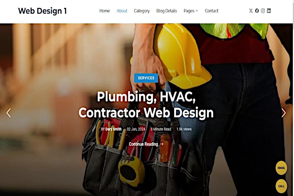 Website Design Demo 1 – Affordable small business website with SEO by Stanford Keen